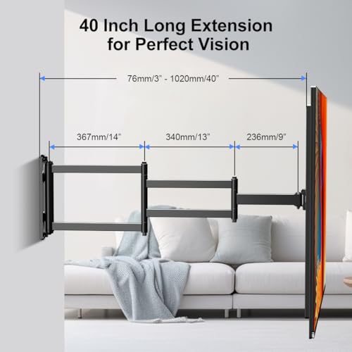 Suptek Corner Tv Mount With 40 Inch Extension Arm thumb #1