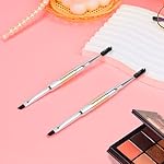 Unaone Eyebrow Brush - 2 PCS Professional Dual-Ended Angled Eye Brow Brush Applicator For Shaping and Filling Brows Eyeliner, Spoolie for Brows or Lashes - Image 2