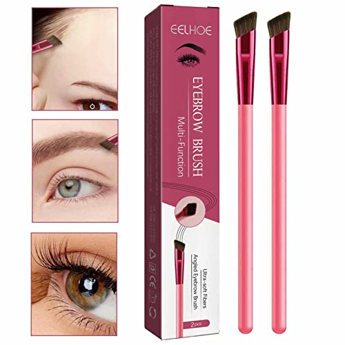 Multi-Function Eyebrow Brush Multifunktionaler Augenbrauenpinsel Schräg Eyebrow Brush Angled Eye Brow Brush Ultradünner Abgewinkelter Eyeliner-Make-Up-Pinsel Augenbrauenbürste Geschenk Für Frauen Cover