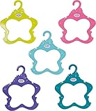 5 BUNTE FARBEN: Im Set enthalten sind Kleiderbügel in den Farben gelb, rosa, hellblau, dunkelblau und türkis