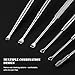 Ear Wax Removal Kit, 6-in-1 Ear Pick Tools Curette Cleaner Reusable Ear Cleaner, Medical Grade Stainless Steel Ear Wax Remover with Storage Box