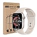Cable Leader Schutzfolie für Panzerglas für Apple Watch Series 7/8/9(45mm), 2 Stück Kratzfest Schutzglas, Wasserdicht, Sensitive Touch, Keine Blasen, HD Klarsicht Apple Watch 45mm Displayschutzfolie