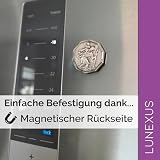 Lunexus Magnes Samochodowy Święty Krzysztof Ośmiokątny Ø3cm