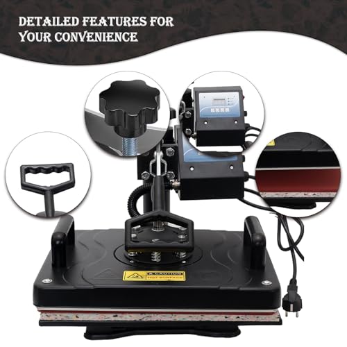Máquina de planchado para camisetas con control digital miniatura 7