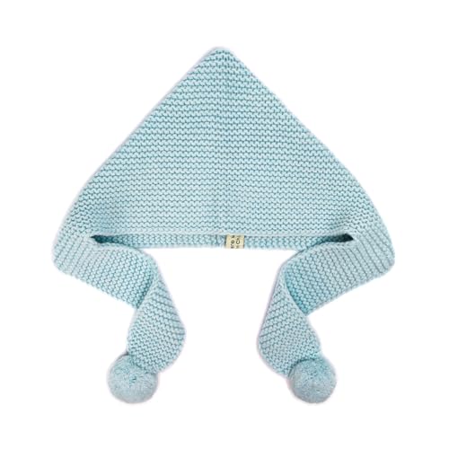 Baby Boys Girls Cashmere Wool Winter Caps Knit Hats and Scarf All in one Kids Bonnet Double Wool Ball