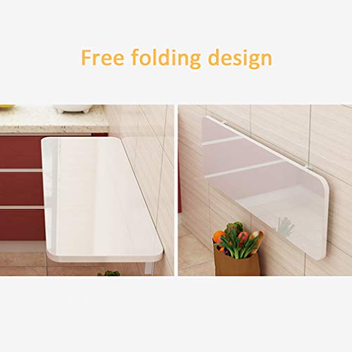 Table à manger murale pliable avec supports en acier pour une stabilité maximale - 8