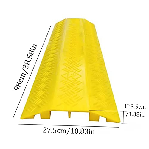 Protectores de cable de caída de canal, cubierta protectora duradera para rampa de cable, segura para zonas de alto tráfico, uso en exteriores e interiores