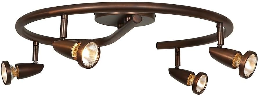 Mirage - 4-Light Spotlight Semi-Flush Mount - Bronze Finish