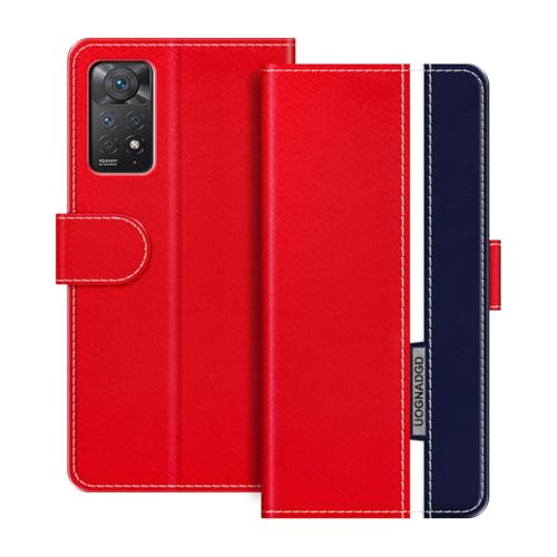 UOGNADGD ���U�[�P�[�X Xiaomi Redmi Note 11 Pro 5G India �Ƃ̌݊������� �}�O�l�b�g���t���b�v�J�o�[ �X�^���h���J�[�h�z���_�[�t�� �Ռ��ی�Ή� (���b�h)