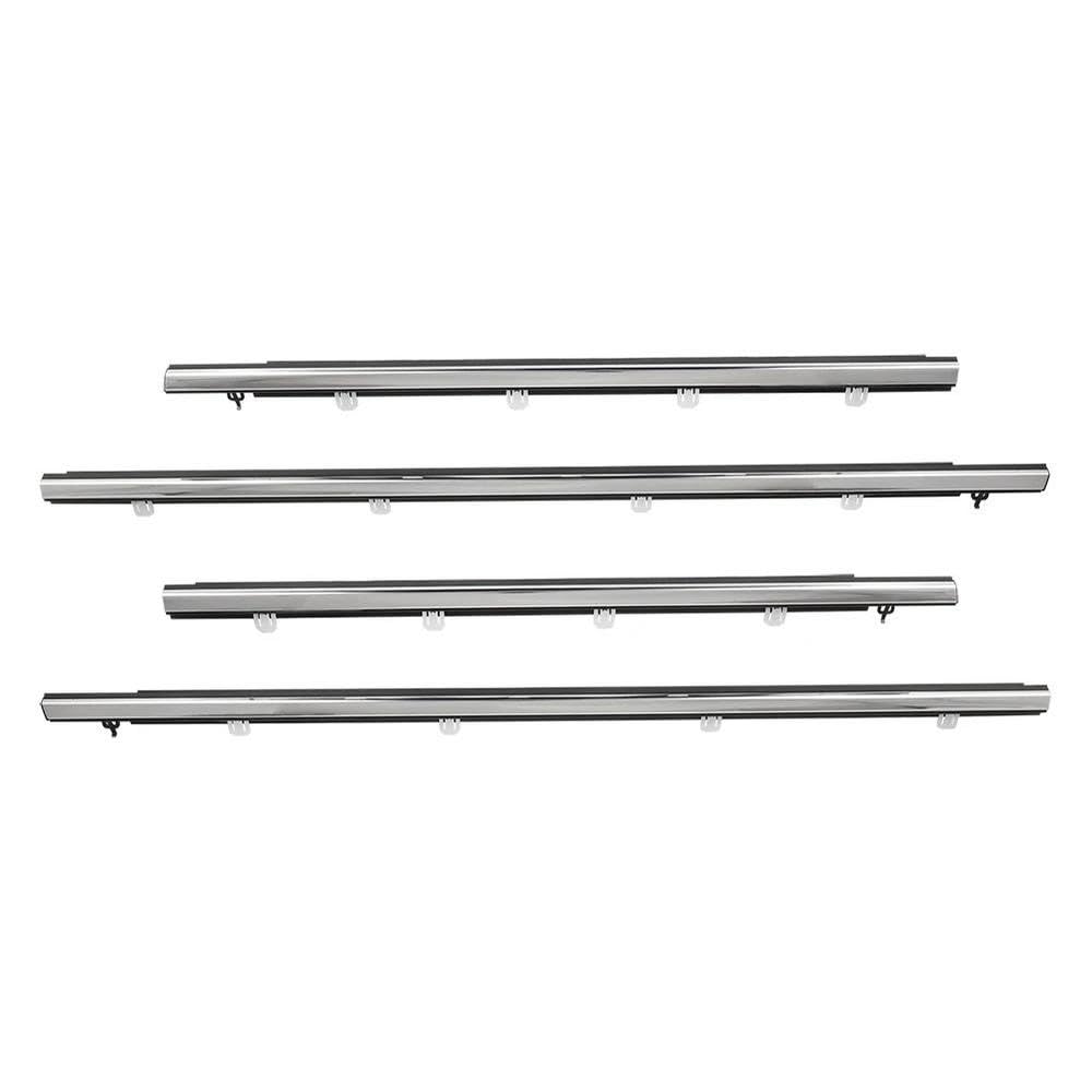 Spare Parts 4Pcs Windows Weatherstrip for Spirior for Acura Tsx 2009-2014 Window Belt Moulding Trim
