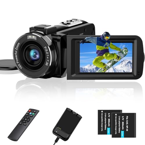 Videocamera 2,7K camcorder 36MP 16X digitale zoom IR-nachtzicht 3,0 '' aanraking met het IPS-scherm webcam camera voor YouTube Tiktok