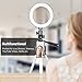 Selfie Ring Light with Tripod Stand for Live Stream - GLCON LED Ring Light with Cell Phone Holder for iPhone Samsung Android - Dimmable Makeup Light for YouTube