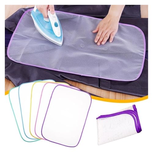 JBJYGSG Malla Protectora de Tela for Planchar, Aislante, for Proteger la Tabla de Planchar, con Almohadilla de prensado, Colores aleatorios para Planchar con Vapor sobre La Mesa(40x60cm 10pcs)