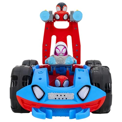 Coche de Spidey Marvel regalo para niños vehículo interactivo transformable 28 cm 5