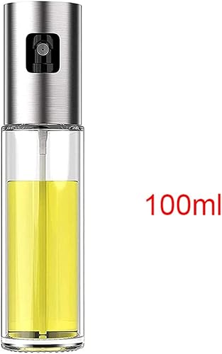 Miniatura 8 de Pulverizador de aceite de oliva de acero inoxidable, botella de spray de aceite versátil con bomba de vidrio para cocinar, hornear, asar, asar a la