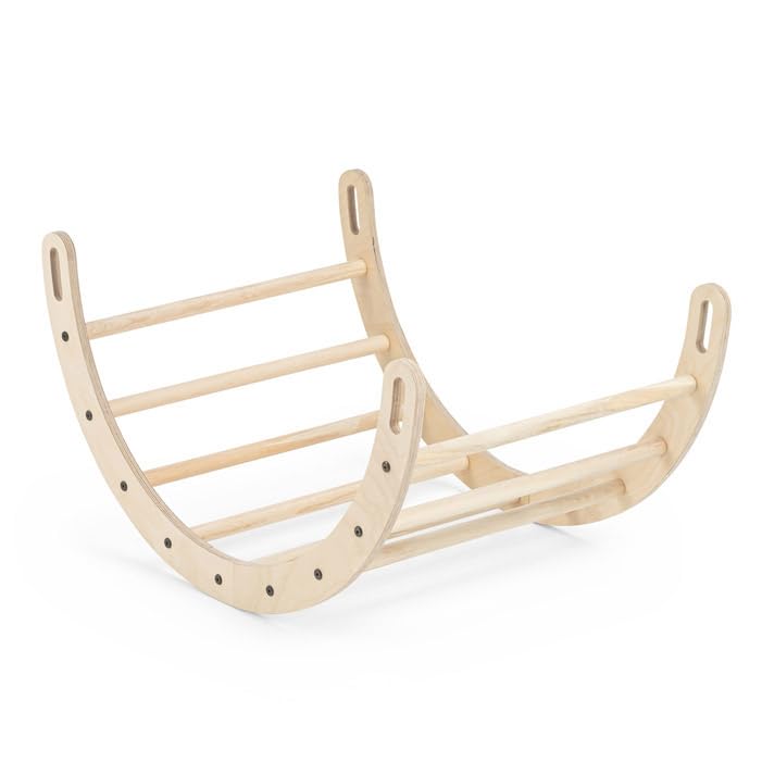 Mamatoyz 18ARC Arco Montessori dondolo e arrampicata, arco montessoriano per bambini 1 anno, arrampicata per bambini, arco da arrampicata, arco a dondolo in legno naturale multistrato di betulla