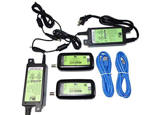 2 Pack - DIRECTV Broadband Deca Ethernet to Coax Adapter - Third Generation (with 2 AC Power Supplies) (Renewed)