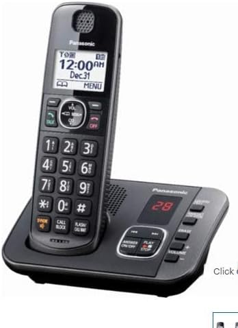 Panasonic KX-TGE633M DECT 6.0 Digital Technology Expandable 3 Handset Cordless Phone with Answering Machine (Renewed)