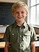Bienzoe Boys Short Sleeve Shirt for School: Kids Button Up Collared Dress Fashion Shirts Olive Size 14