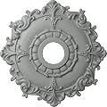 Ekena Millwork CM18RL Riley Ceiling Medallion, 18"OD x 3 1/2"ID x 1 1/2"P (Fits Canopies up to 4 5/8"), Factory Primed