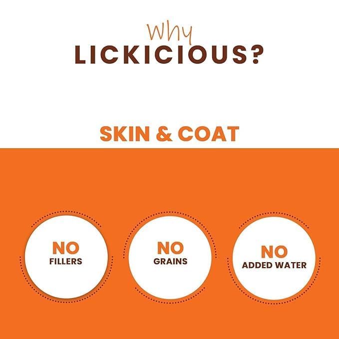 LICKICIOUS Nutritional Treats for Healthy Skin & Coat with Omega 3 6 9 (85g) | Chewy Stick with Fish, Chicken, Egg, Flaxseed | Nutritional Dog Treats with No Added Water | Suitable for All Dog Breeds 3