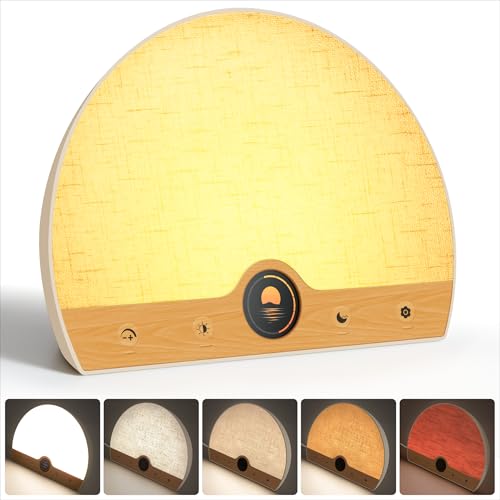 ATOROBROS Light Therapy Lamp and Sunrise Alarm Clock 2-in-1, 10000 Lux Happy Therapy Light with Wake Up Alarm Clock, 3 Color Temperature and 5 Brightness Level