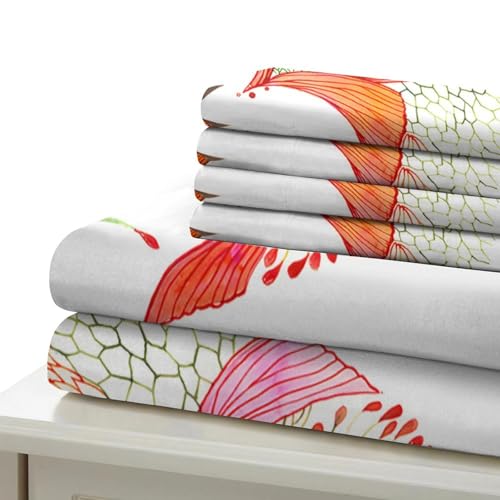 Linge de lit 3 pièces microfibre douce 3D oiseau Robin - 7