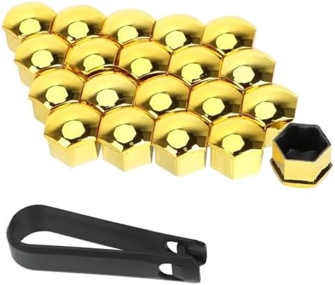 Wheel Stud 20Pcs Car Wheel Nut Caps Bolt Rims Special Socket Auto Hub Screw Cover Protection Wheel Cover Hub Nut Bolt Covers Exterior Decoration(21mm/color1)