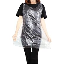 Disposable Aprons 100 Count, Plastic apron for Painting Party, Cooking, Housework, Picnic etc.