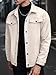 Men's Lapel Woolen Blend Business Jacket Fashion Leisure Sports Coat Trendy Casual Button Up Long Sleeve Jackets (Apricot,Large)