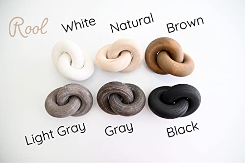 Rool Coffee Table Decor Book Shelf Decor Accents Home Decor Console Table Decorative Items Living Room Wood Knot Decor Chain Link Decorations Beige - Image 5