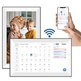 Yechiry スカイライトカレンダー、10.1インチデジタルカレンダーWifiスマート電子サポート食事毎日の計画記録フォトフレーム機能家族のスケジュール用アートギャラリーアプリ (WHITE)