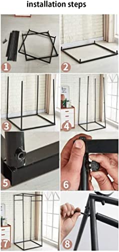 Cabine d'essayage mobile avec rideau pour créer un coin dressing