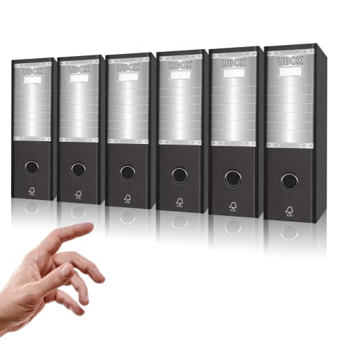 LogicaShop UBOX Raccoglitore Ad Anelli A4, Faldone Ufficio Con Custodia (Dorso 8, 1Pz