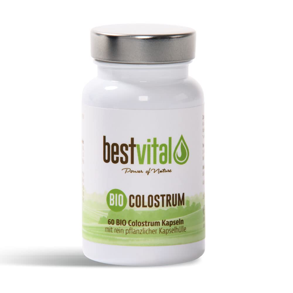 BIO Colostrum Kapseln (180 Stück Vorteilspack) - 400 mg pro Kapsel - 100% reine Erstmilch aus DE & AT - vegetarische Kapselhülle - gefriergetrocknet - ohne Zusätze