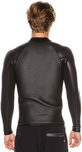 Chaqueta de traje de neopreno XCEL para hombre Axis 2/1mm con cremallera frontal y manga larga Sharkskin miniatura 3