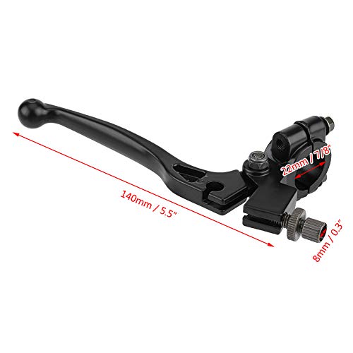 Qiilu Moto Levier d'Embrayage, 22mm 7 / 8in Levier d'embrayage pliant de guidon avec perche pour 50CC - 125CC Dirt Pit Bike - Image 3