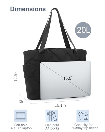 Bolso Tote SUPACOOL para mujer, ligero y acolchado miniatura 3