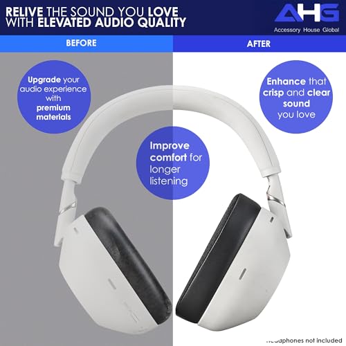 AHG Accessory House Global wh-1000xm6 Cooling Gel Reemplazo Almohadillas para Auriculares Compatible con Sony WH-1000XM6, Almohadillas Extra Gruesas, Malla Transpirable, Gel Frío, Fácil Instalación miniatura 4