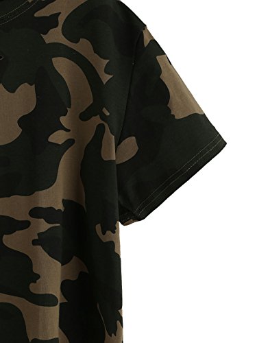 SweatyRocks Women's Short Sleeve Distressed Crop T-Shirt Summer Tops3