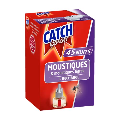 Catch Expert - Recarga para difusor eléctrico, repelente de mosquitos y mosquitos, 45 noches