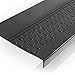 Produktbild ANRO Stufenmatten Gummi außen/innen Treppenstufenmatten rutschfest Treppenstufen Matten schwarz Größe 75x30x4cm