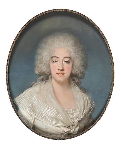 Toile salon Princesse Marie Joséphine de Savoie décoration murale artistique 60x90cm