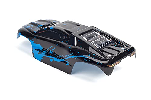 SummitLink Custom Body Muddy Blue Over Black Style Compatible for e-Revo Mini 1/16 Scale RC Car or Truck (Truck not Included) ERMN-BB-01