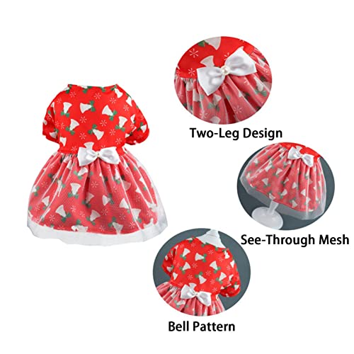 Vestido de Natal para cachorro | Roupa de cão de tema de férias - Suéter de tricô para cachorros de