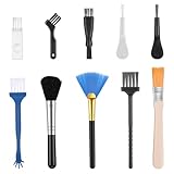 Matériaux de haute qualité : le kit de nettoyage antistatique pour clavier est fabriqué en plastique et en alliage. Ses poils robustes et durables ne perdent pas de poils et n'endommagent pas vos appareils électroniques. La poignée en nylon de la brosse de nettoyage pour bords de PC est confortable et antidérapante et est extrêmement résistante à l'usure, durable et robuste.