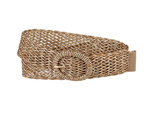 Allegra K Womens Skinny Waist Belts Braided Belts for Dress Round Metal Buckle Adjustable