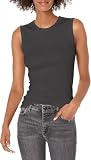 Enza Costa womens Fitted Muscle Tank Cami Shirt, Phantom, Large US