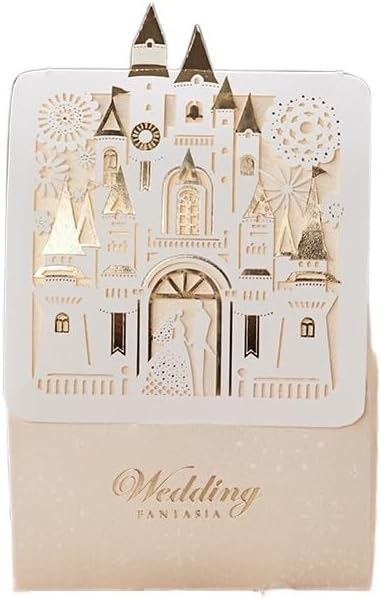 Gift Bags 10/30Pcs European Creative Wedding Gift Bag Wedding Queue Candy Box Castle Wedding Bag Gift Favor (Color : Red, Size : 10PCS_9.5X6X13.6CM)