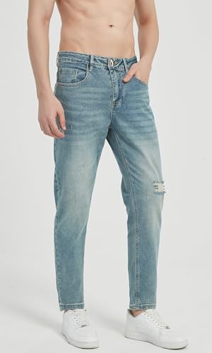 Men's Slim Fit Stretch Jeans for Men Fashion Denim Pants4